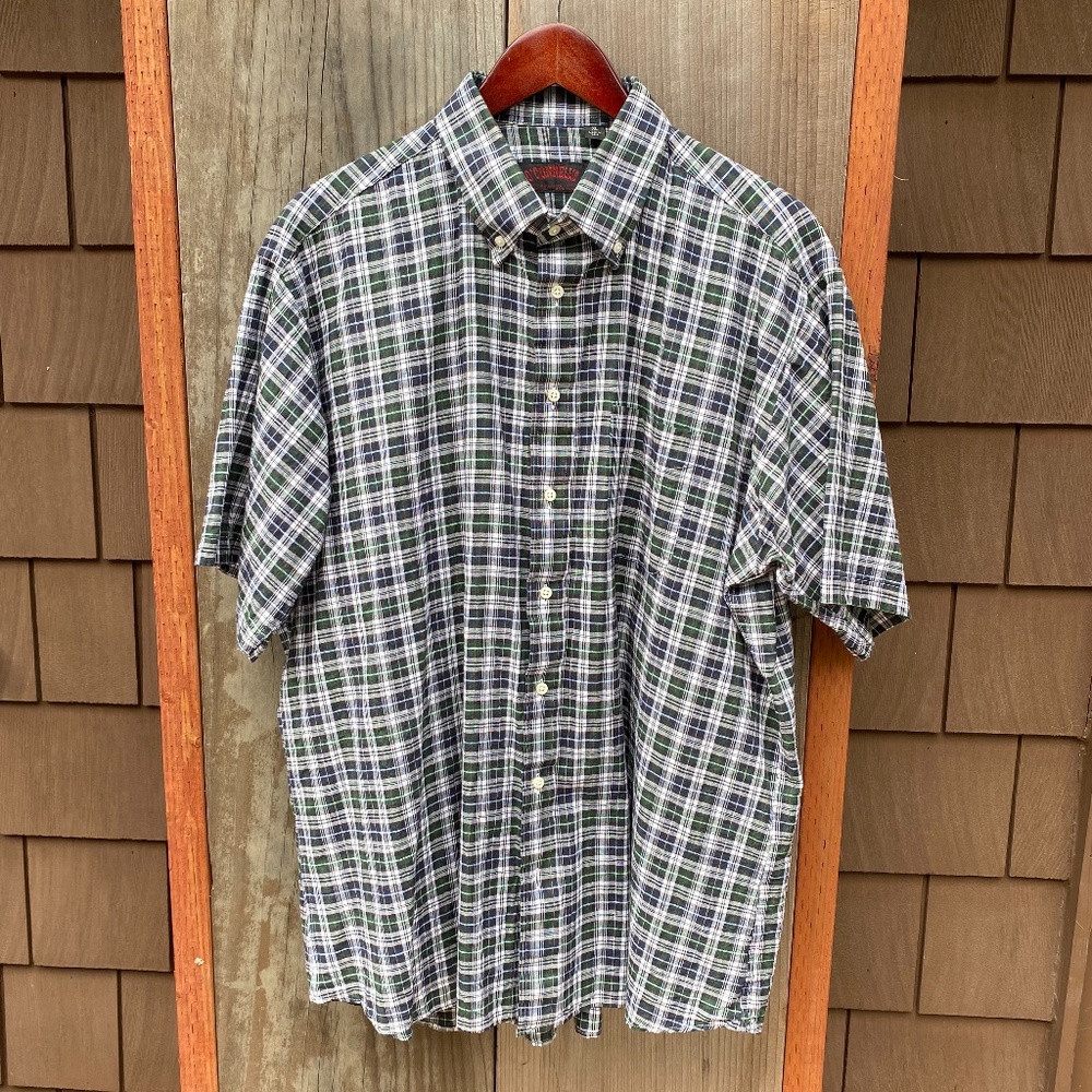 O'Connell's Authentic India Madras -Short Sleeve Shirt XL